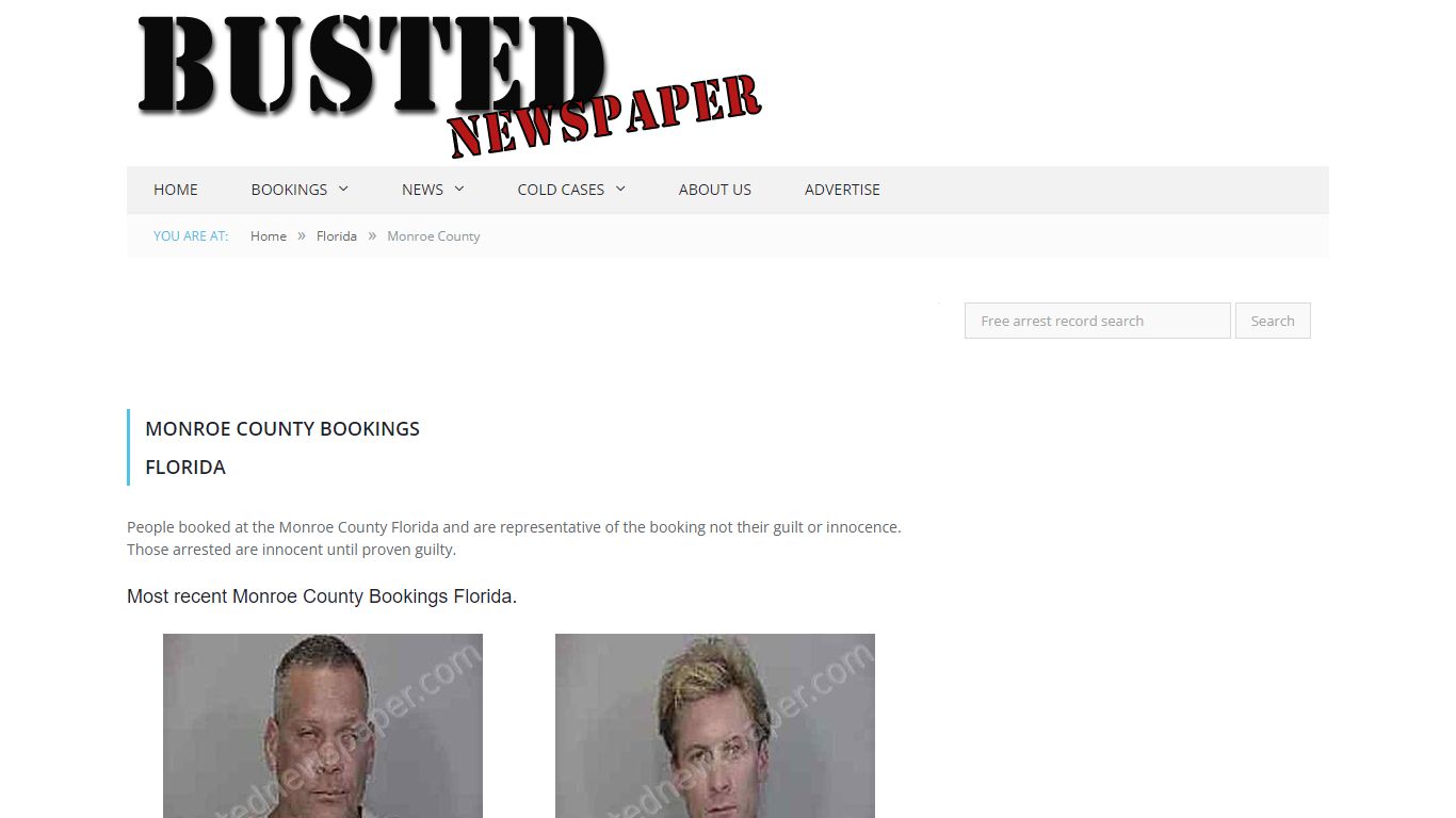 Monroe County, FL Mugshots - BUSTEDNEWSPAPER.COM